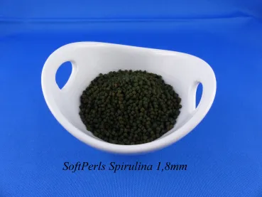 Soft Perls Spirulina 1,8mm großes Weichfutter Granulat für Tropheus Buntbarsche als Futter